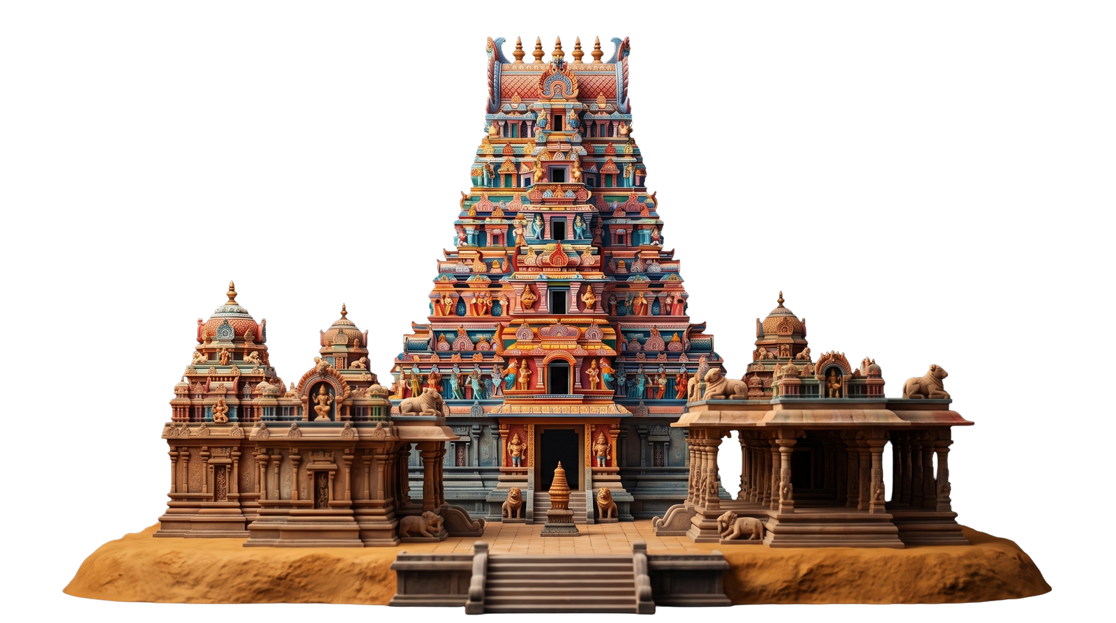 Temple backdrop