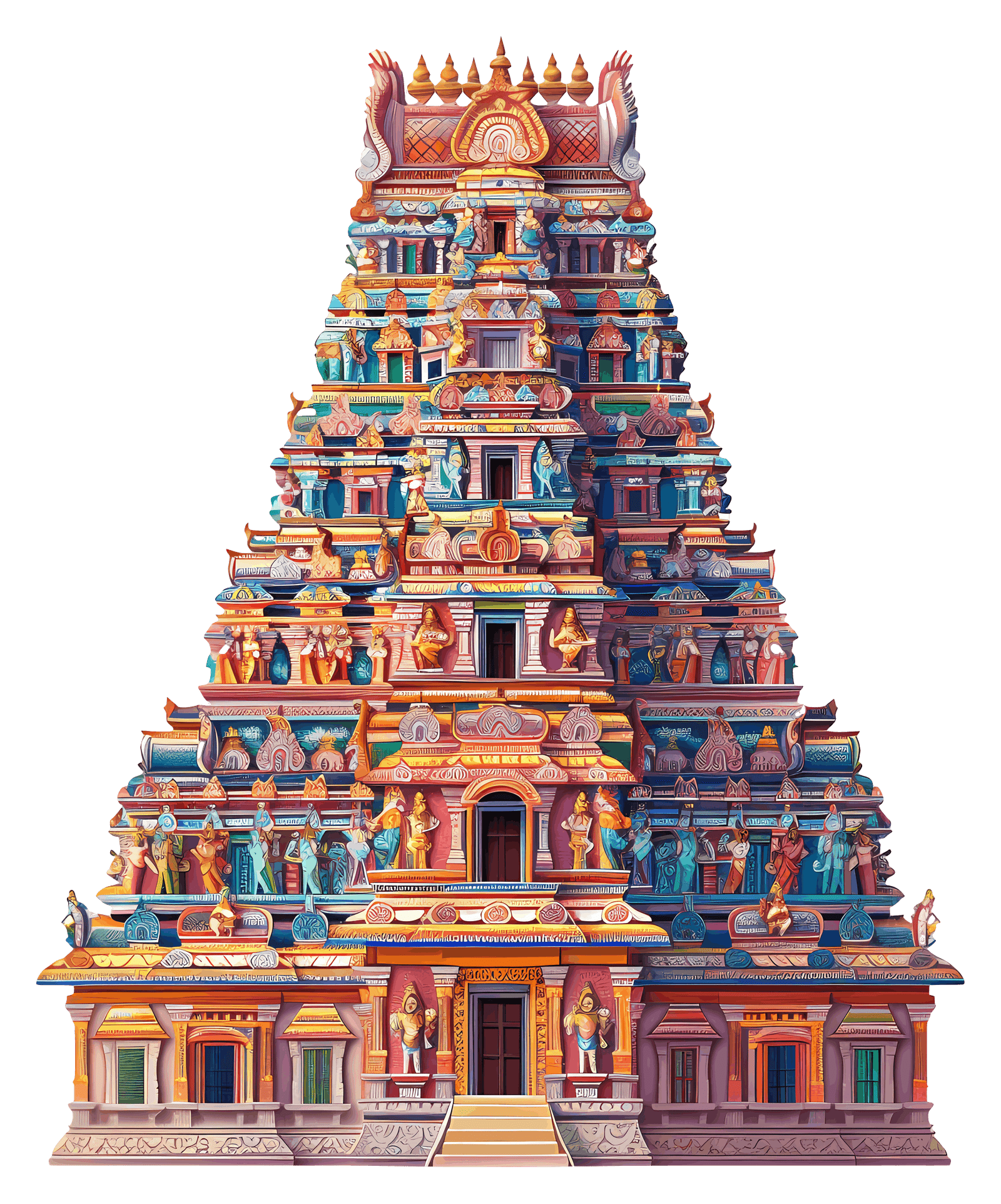 Temple backdrop
